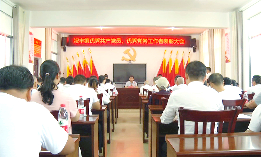 祝丰镇召开优秀共产党员、优秀党务工作者表彰大会