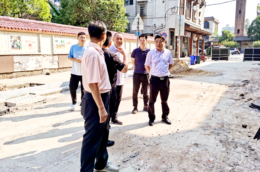 罗振军督导龙泉街道望城路提质改造工程