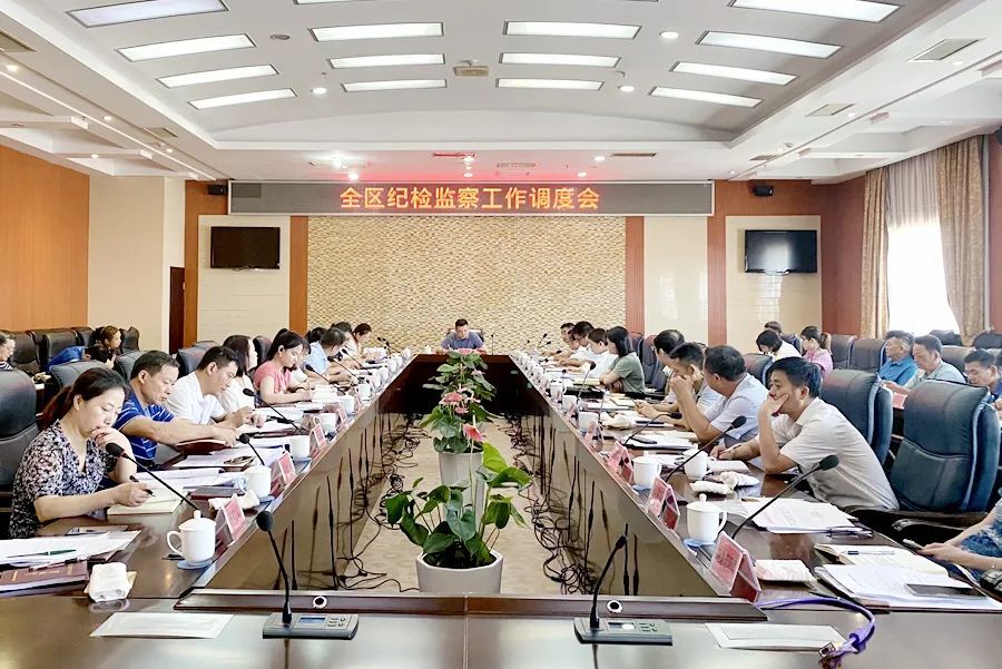 全区纪检监察工作调度会召开