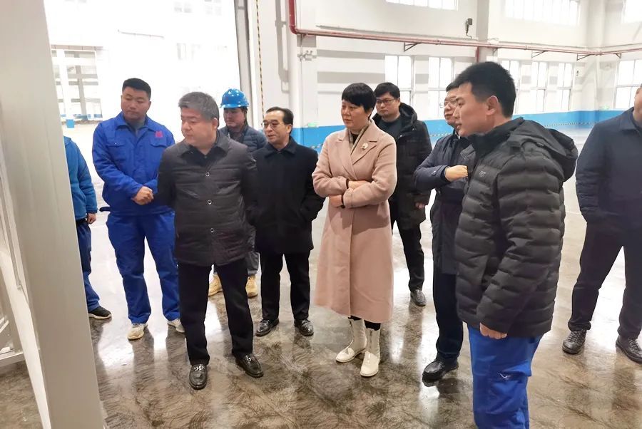 湖南省商务服务中心一行实地考察天鼎丰非织造布项目
