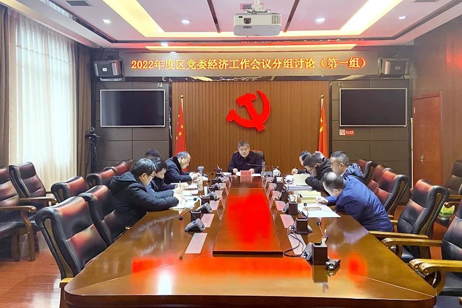 【乘势而上 奋勇向前】学习经济工作报告：胡晓明、刘建强参加第一组分组讨论
