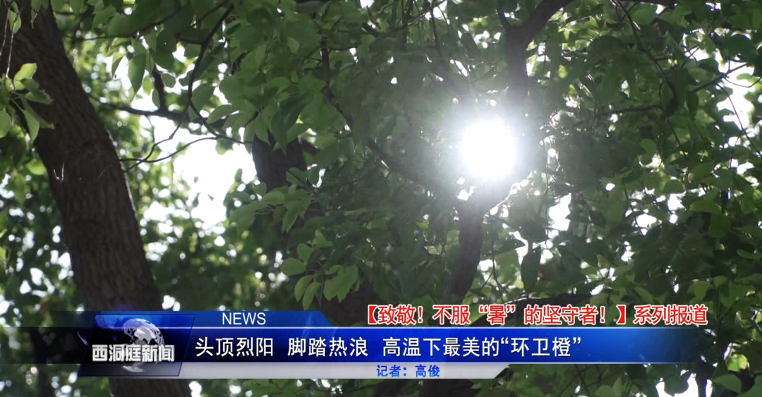 【致敬！不服“暑”的坚守者】头顶烈阳 脚踏热浪 高温下最美的“环卫橙”