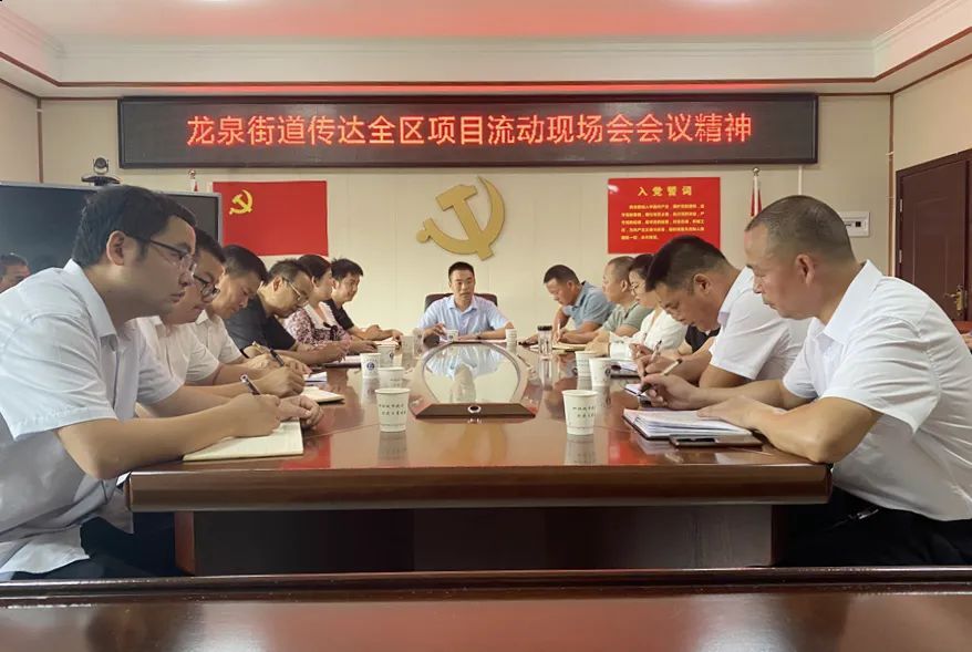 【传达学习全区项目流动现场会会议精神】龙泉街道：全力以赴为打造“区域中心”、建设“一城一园一区”做出龙泉贡献
