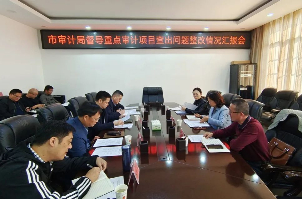 市审计局来西洞庭督导重点审计项目查出问题整改工作情况