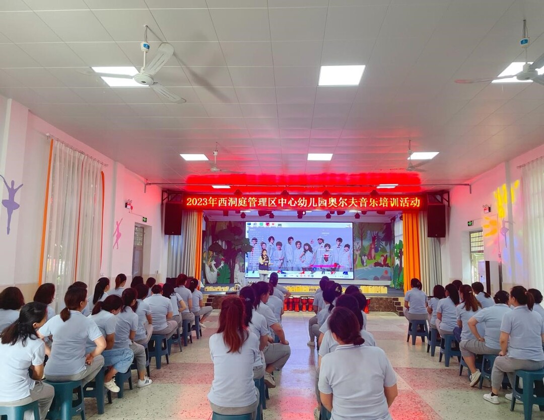 西洞庭中心幼儿园开展奥尔夫音乐培训活动