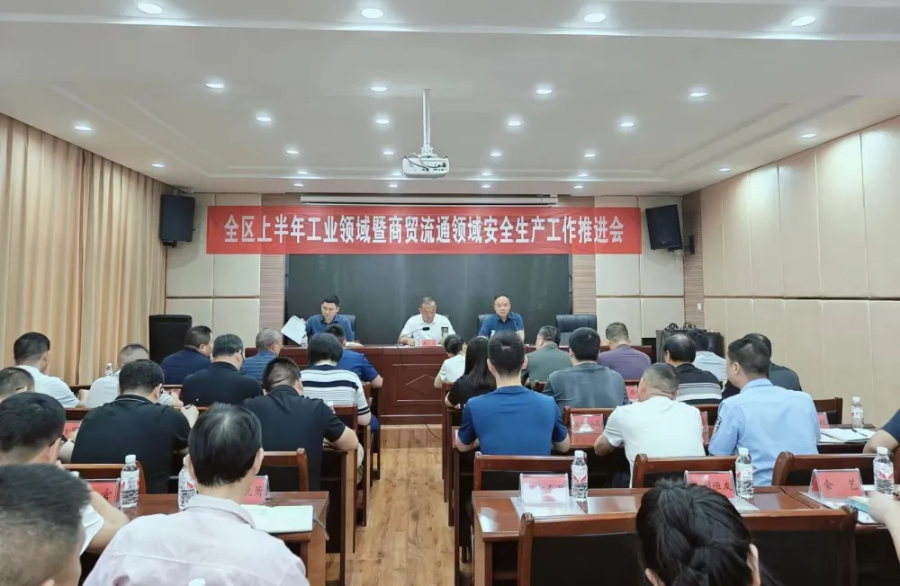 全区上半年工业领域暨商贸流通领域安全生产工作推进会召开