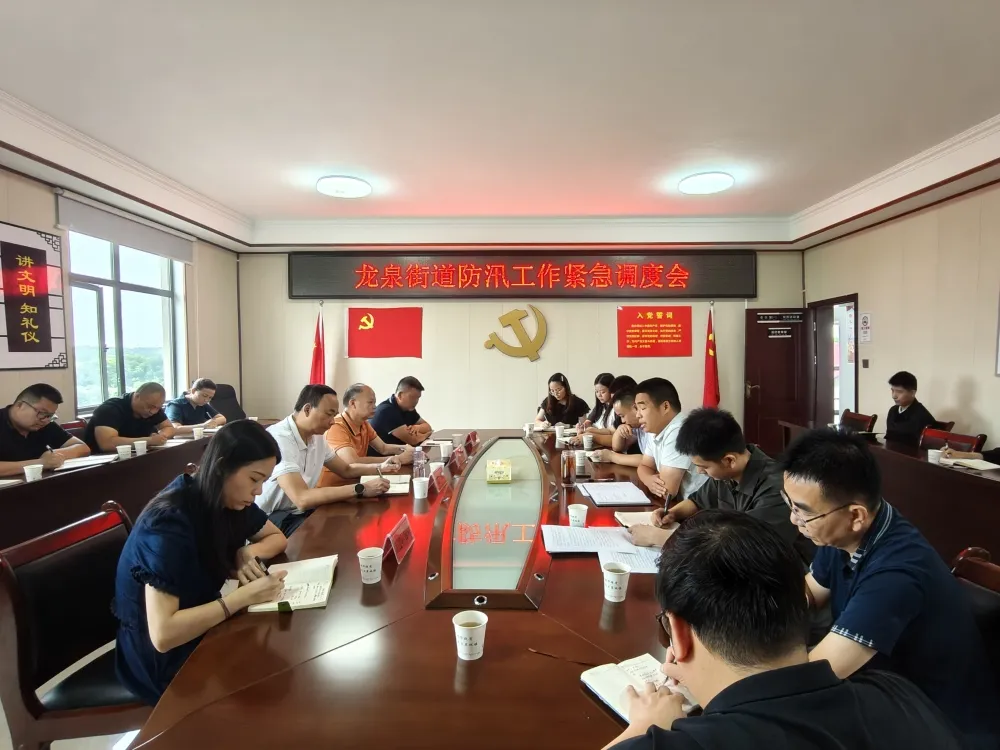 龙泉街道防汛工作紧急调度会召开