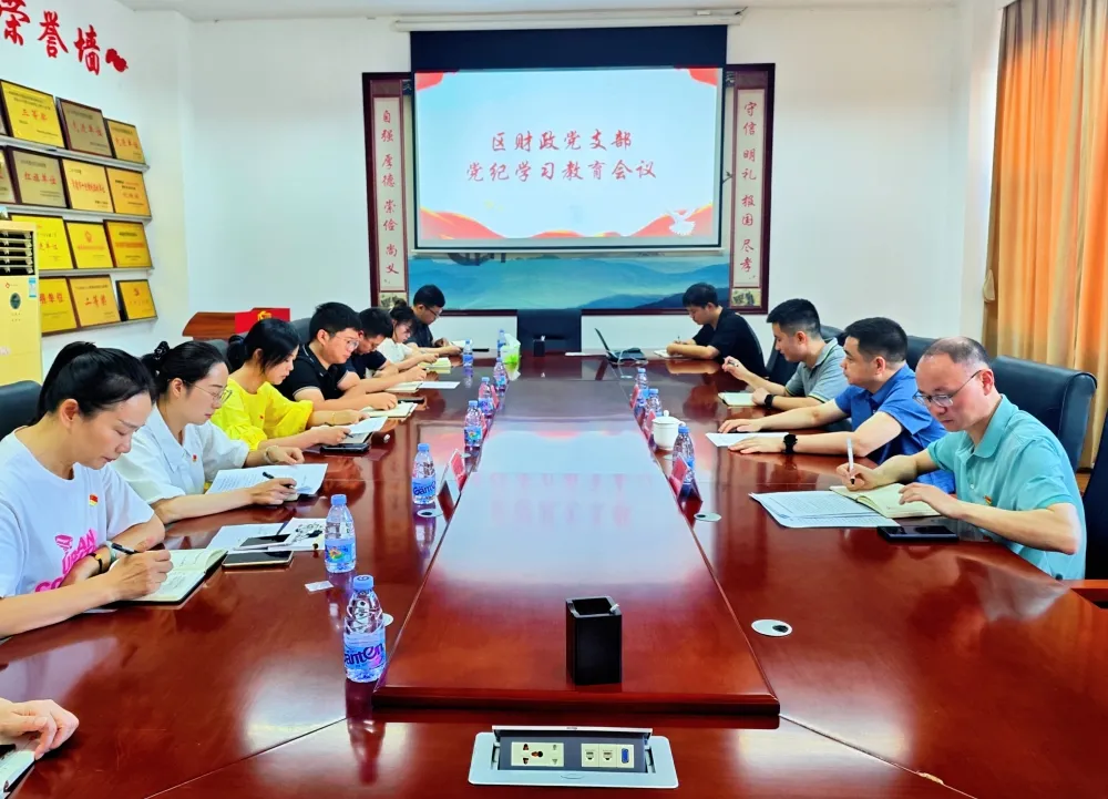 李智勇参加区财政局支部党纪学习教育研讨会