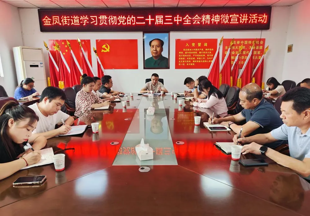 【学习贯彻党的二十届三中全会精神】金凤街道开展学习贯彻党的二十届三中全会精神微宣讲活动