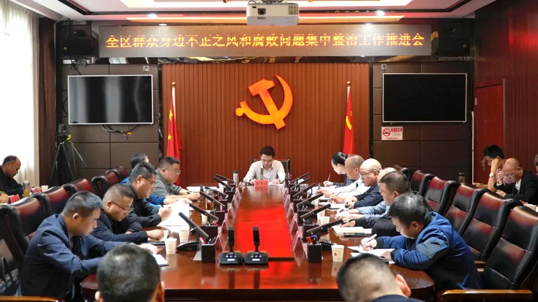 西洞庭管理区群众身边不正之风和腐败问题集中整治工作推进会召开