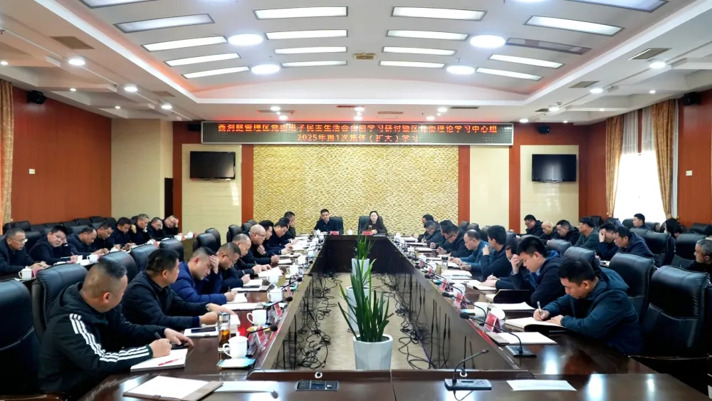 西洞庭管理区党委班子民主生活会会前学习研讨暨区党委理论学习中心组2025年第一次集中学习开展