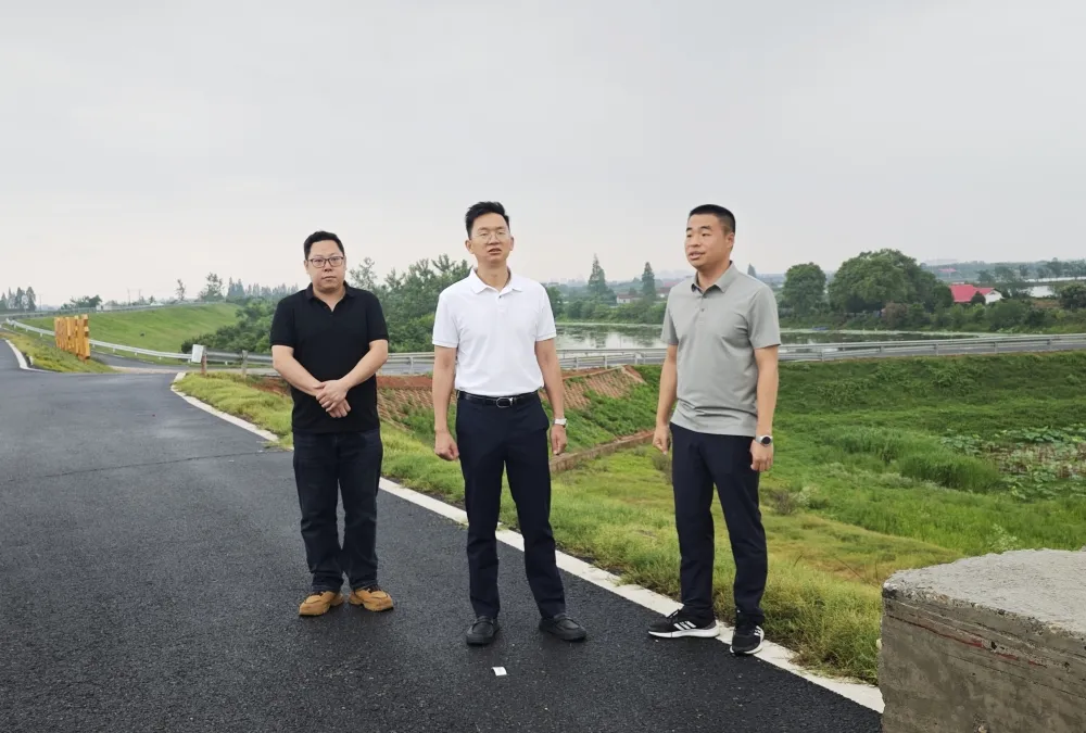 覃政調(diào)研督導(dǎo)龍泉街道防汛備汛、安全生產(chǎn)工作